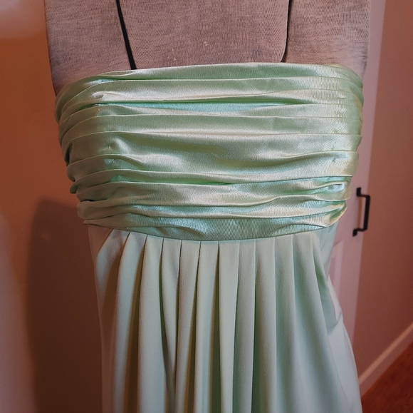 Sea Foam Green Strapless Formal Gown *price drop* - Picture 2 of 9